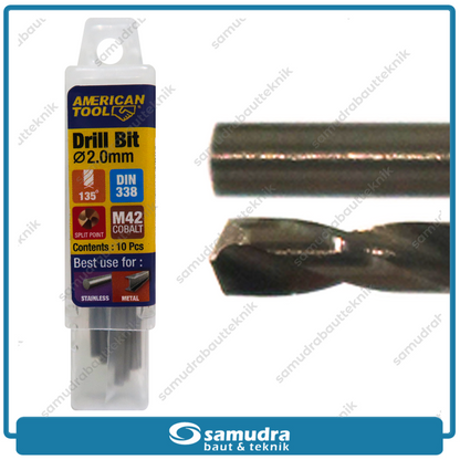 AMERICANTOOL 8959559 Mata Bor Cobalt M42 2 mm