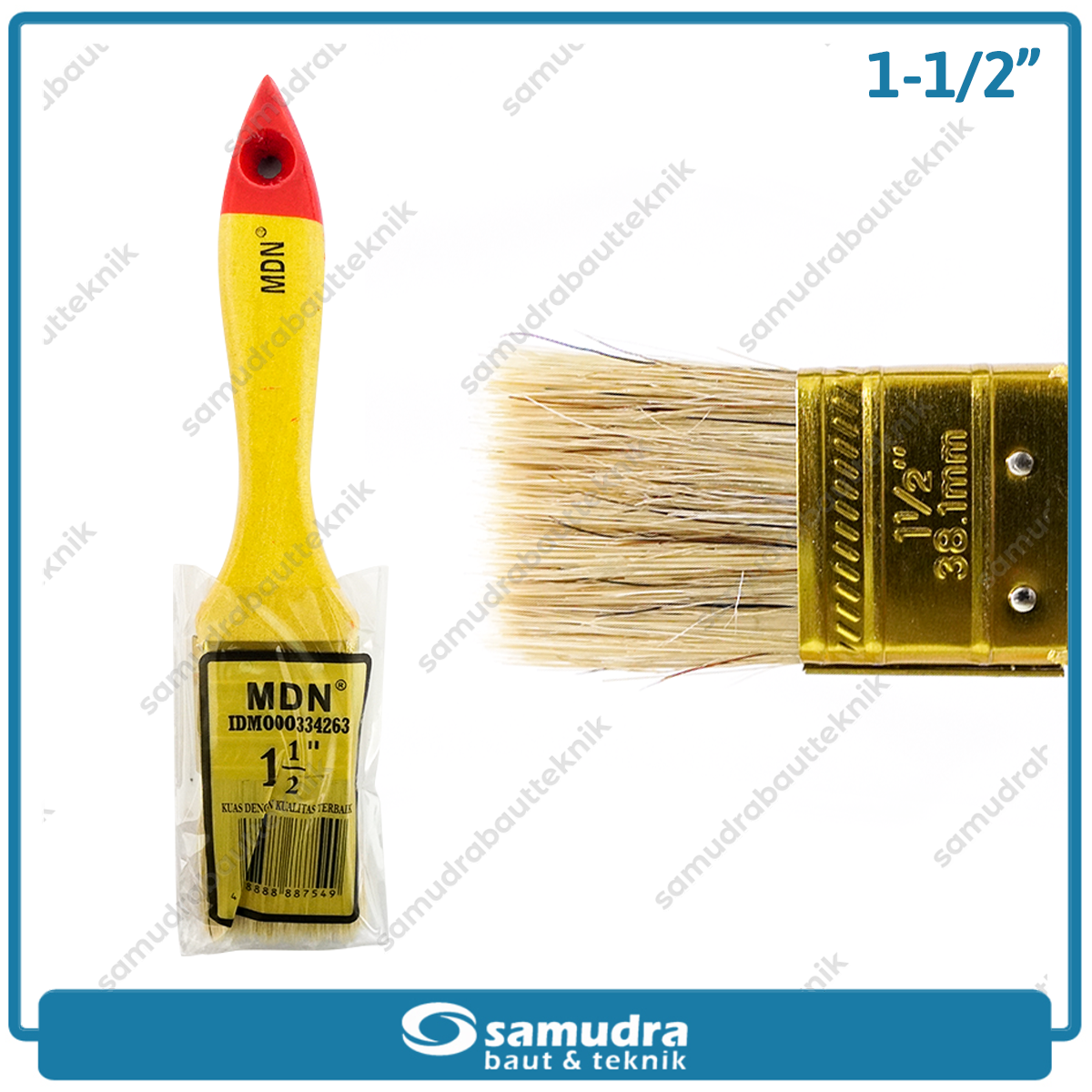 MDN 633-N Kuas Cat Putih 1-1/2"