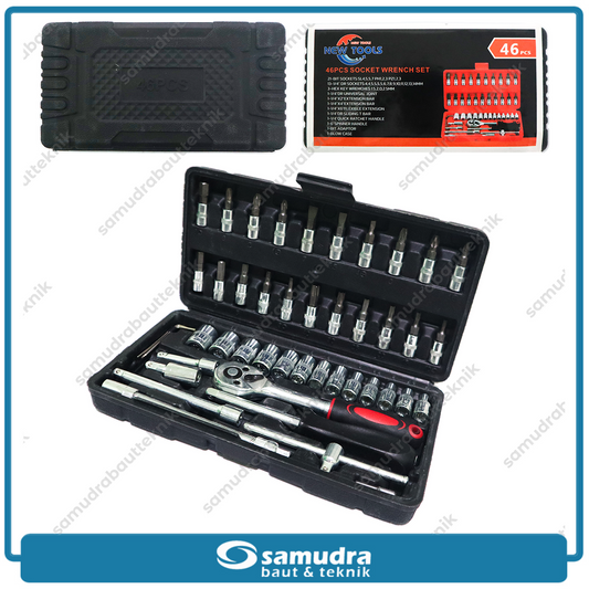 NBR Kunci Sok Set 46 pcs Box Plastik