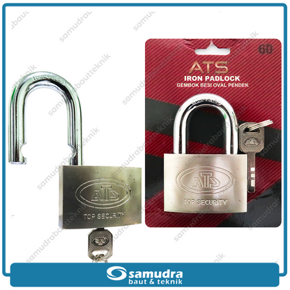 ATS Gembok 60 mm Short / Gembok Besi Leher Pendek