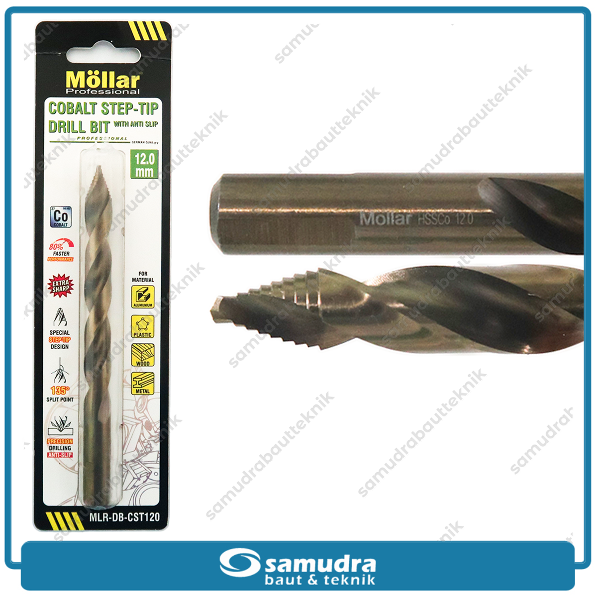 MOLLAR CST120 Mata Bor Cobalt Step-Tip 12 mm
