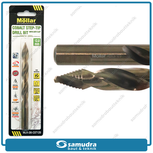 MOLLAR CST120 Mata Bor Cobalt Step-Tip 12 mm