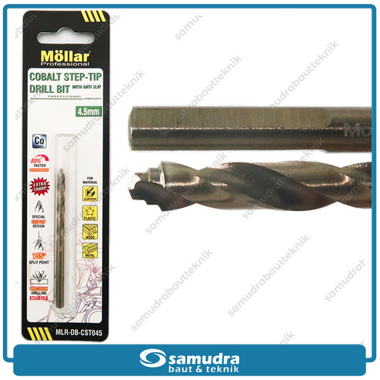 MOLLAR CST045 Mata Bor Cobalt Step-Tip 4.5 mm