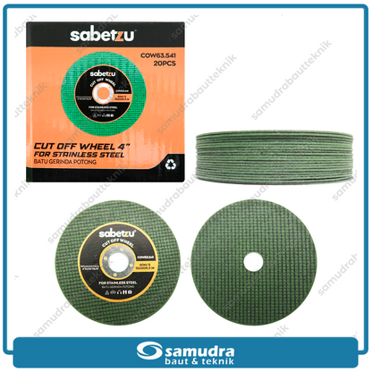 SABETZU 20 pcs Cutting Wheel 4" Hijau