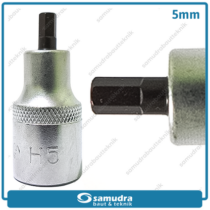 LIPPRO 3410TX-5 Mata Sok Pendek Hex 1/2" 5 mm