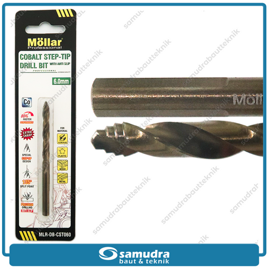 MOLLAR CST060 Mata Bor Cobalt Step-Tip 6 mm