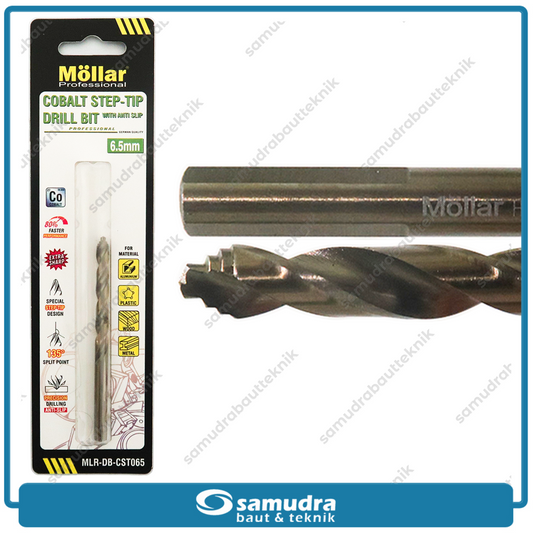 MOLLAR CST065 Mata Bor Cobalt Step-Tip 6.5 mm