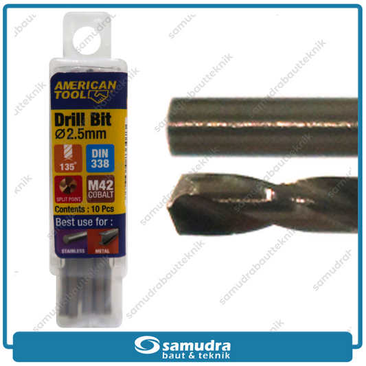 AMERICANTOOL 8959564 Mata Bor Cobalt M42 2.5 mm