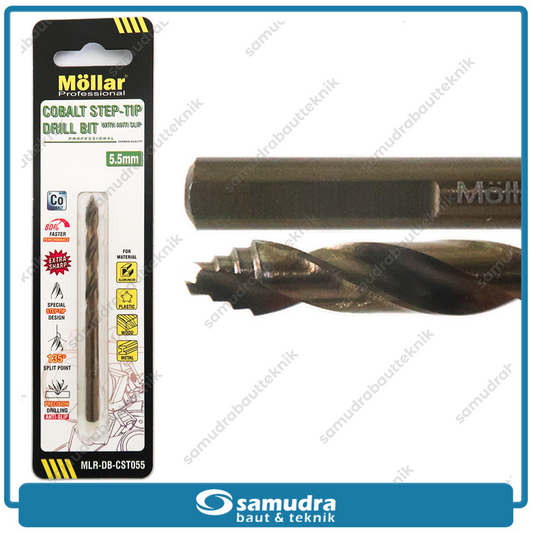 MOLLAR CST055 Mata Bor Cobalt Step-Tip 5.5 mm