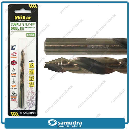 MOLLAR CST085 Mata Bor Cobalt Step-Tip 8.5 mm