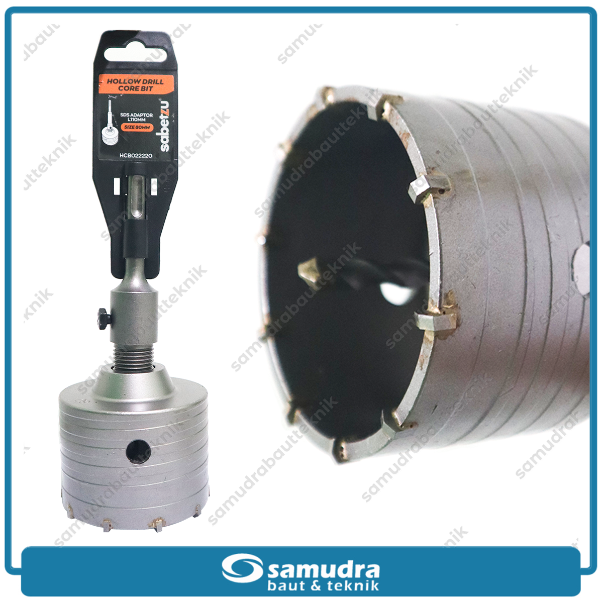 SABETZU HCB022220 Hole Saw Beton 80 mm / Hollow Core Drill Bit