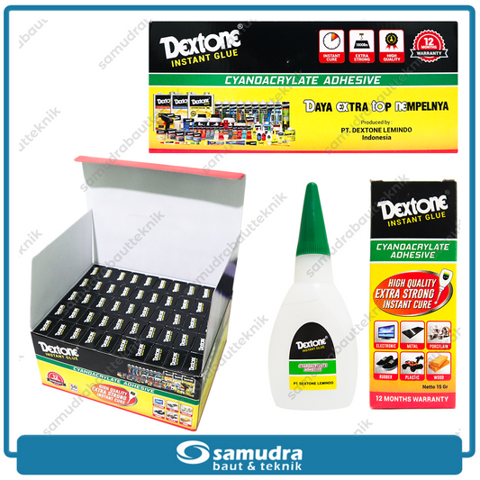 DEXTONE Lem Tetes 3 detik - 1 pak isi 50 pcs