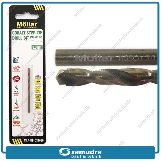 MOLLAR CST030 Mata Bor Cobalt Step-Tip 3 mm