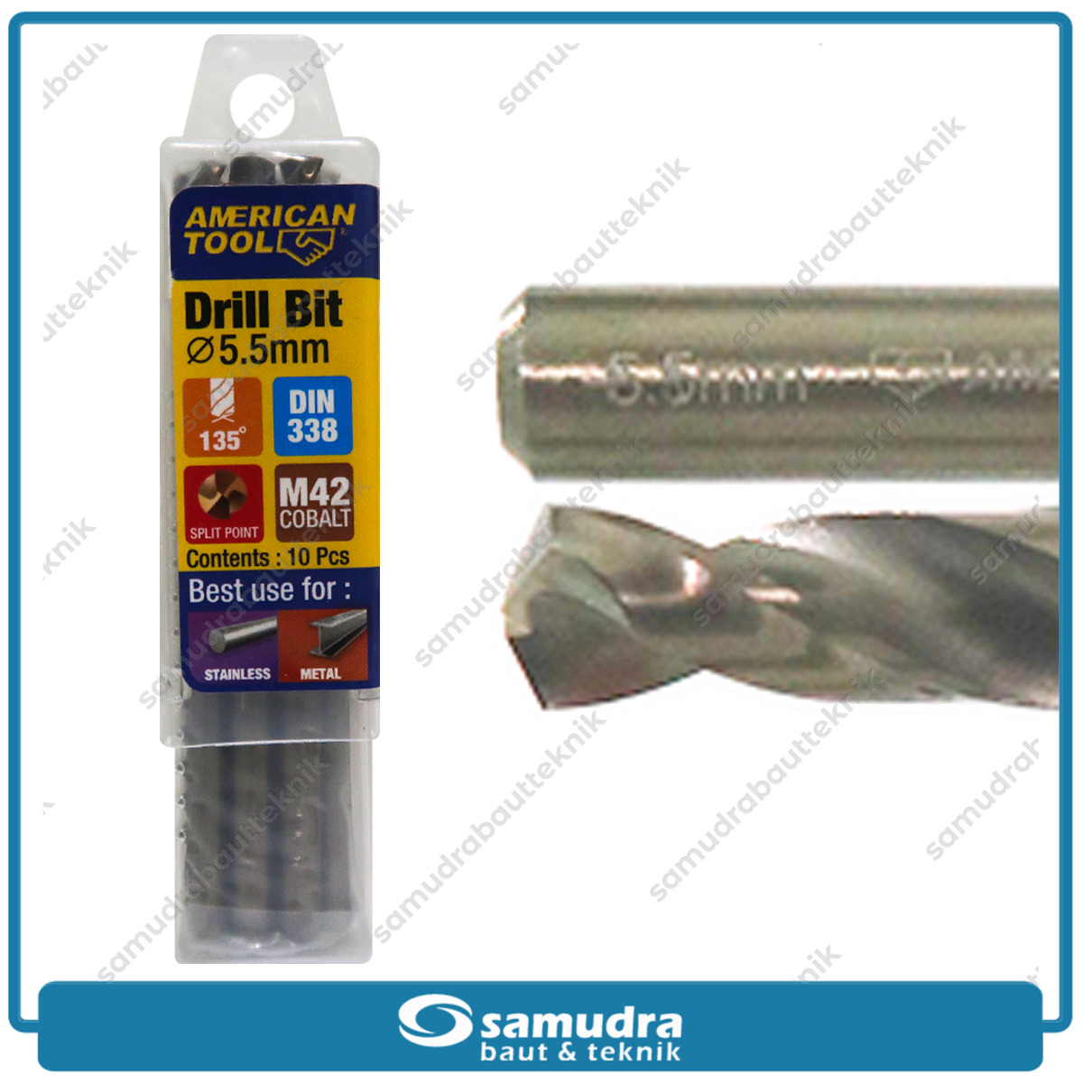 AMERICANTOOL 8959594 Mata Bor Cobalt M42 5.5 mm