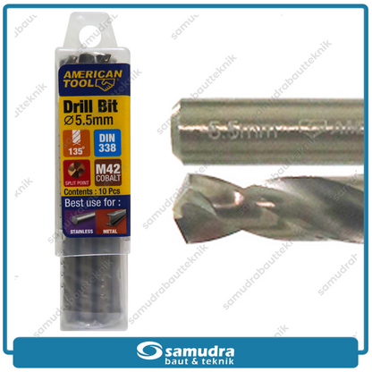 AMERICANTOOL 8959594 Mata Bor Cobalt M42 5.5 mm