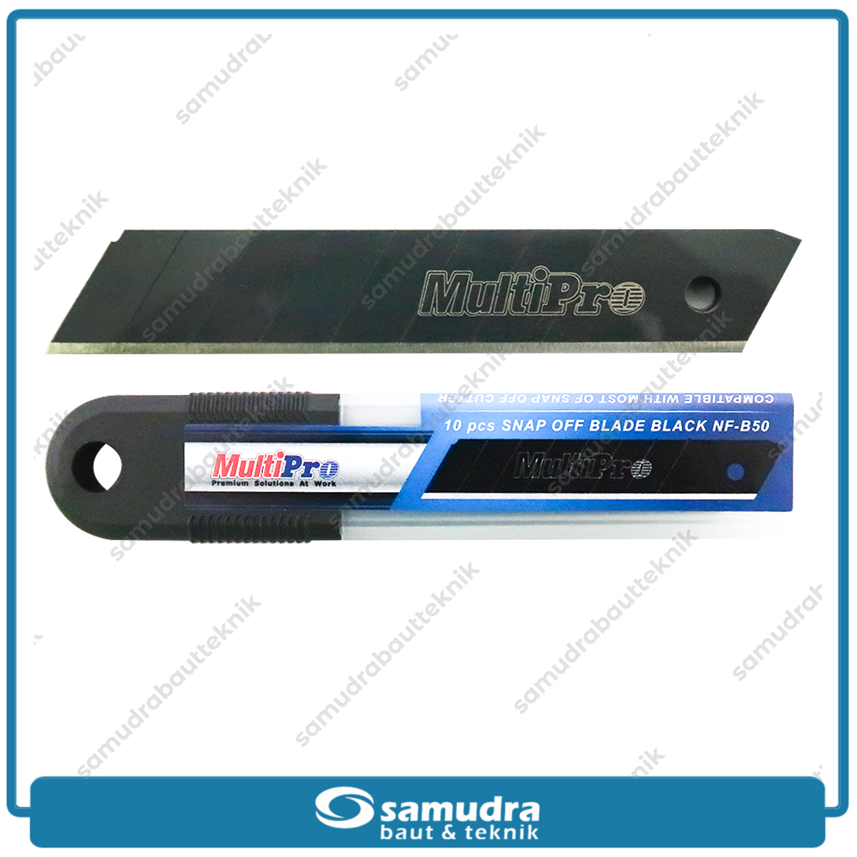 MULTIPRO 0.WOK.SA04.1810 Isi Ulang Mata Pisau Cutter 18 mm NF-B50 Set 10 Pcs