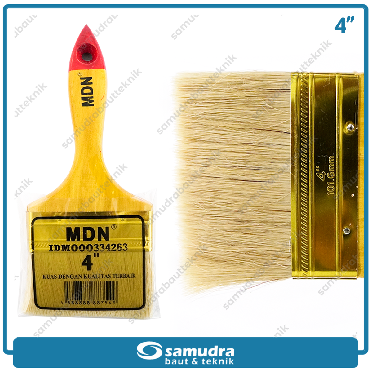 MDN 633-N Kuas Cat Putih 4"