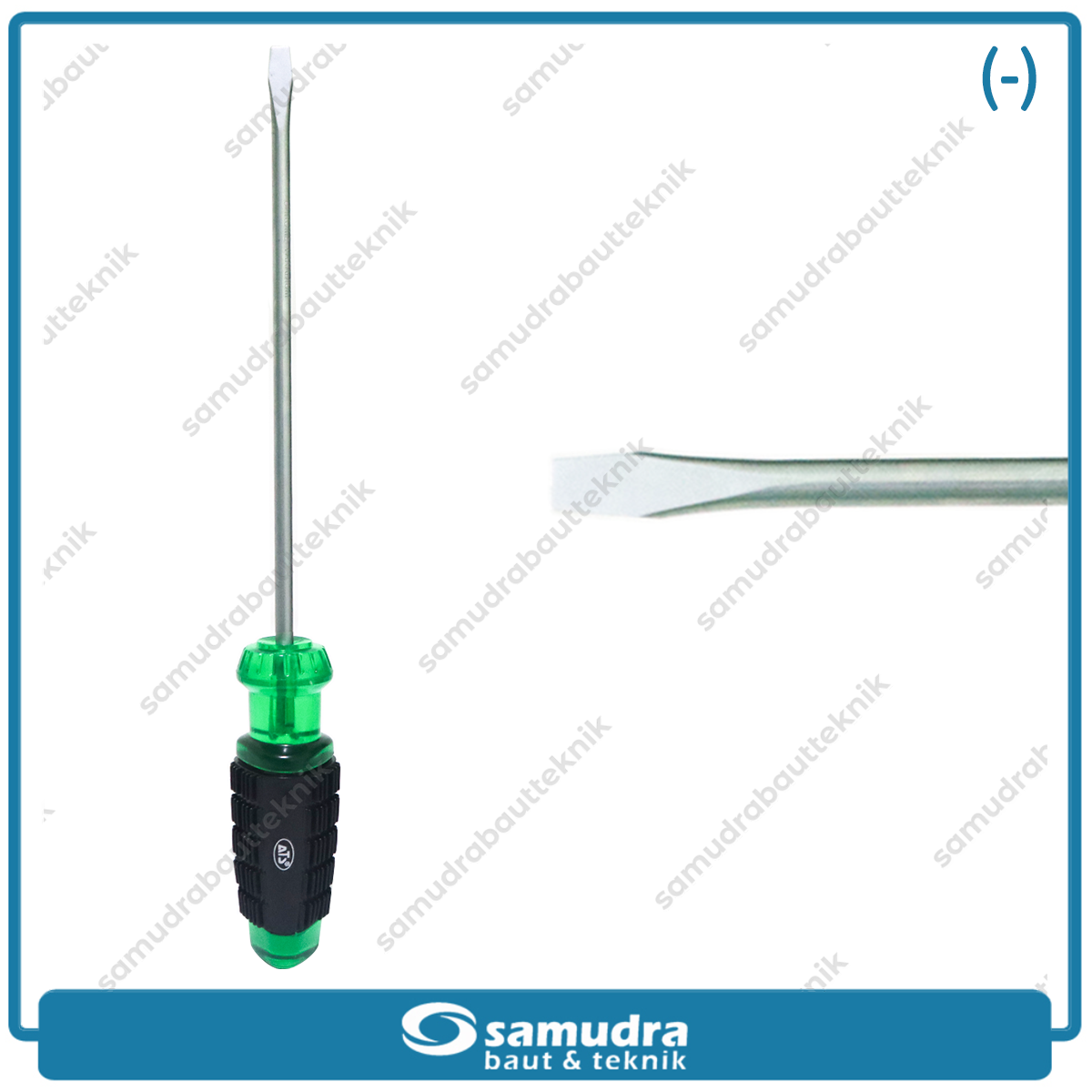 ATS ACG1 Obeng Gagang Karet 8" Minus / Cushion Grip Screwdriver