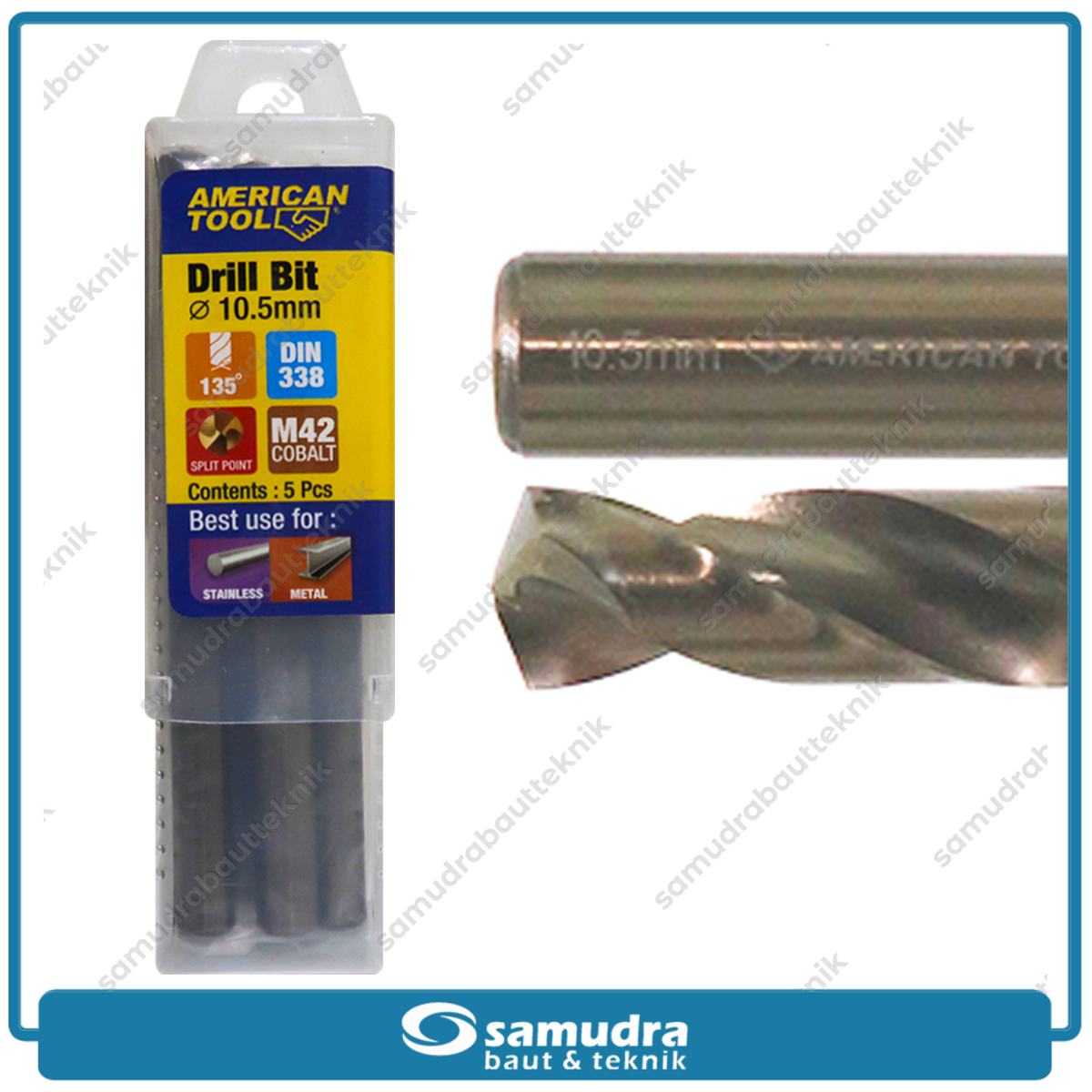 AMERICANTOOL 8959644 Mata Bor Cobalt M42 10.5 mm