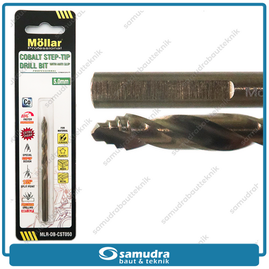 MOLLAR CST050 Mata Bor Cobalt Step-Tip 5 mm