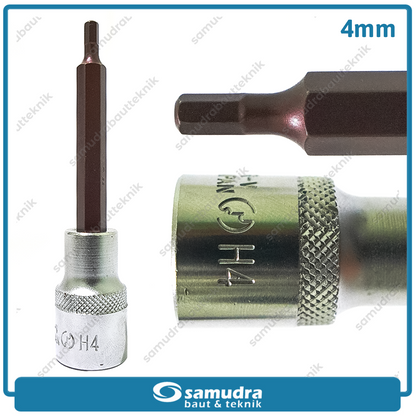 LIPPRO 3410TXL-4 Mata Sok Panjang Hex 1/2" 4 mm