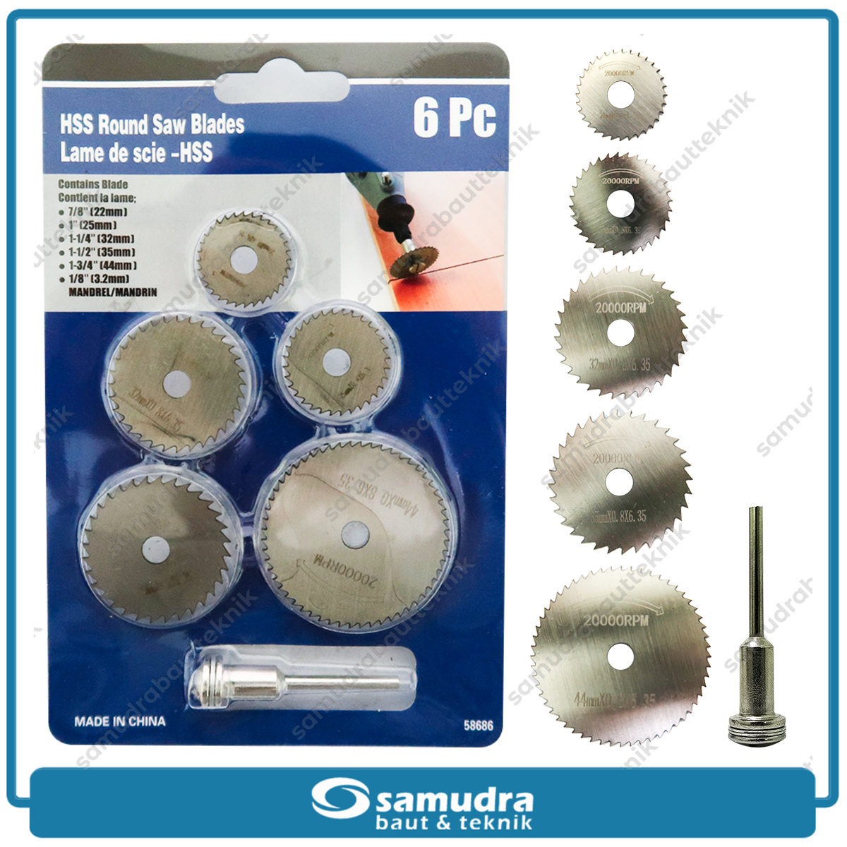 NBR Mini Cutting Saw Blade Set 6 pcs / Mata Mini Grinder
