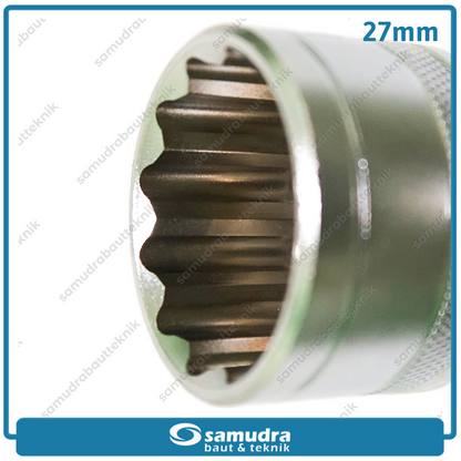 LIPPRO 3126M-27 Mata Sok 1/2" 12PT 27 mm