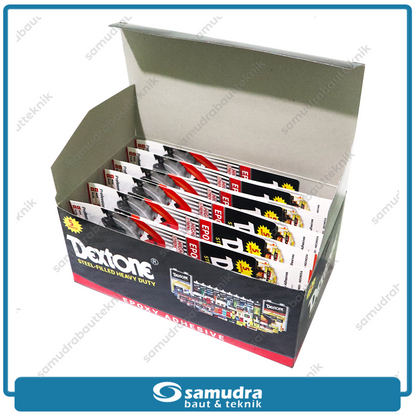 DEXTONE Lem Epoxy 5 menit - 1 dus kecil isi 4 lusin