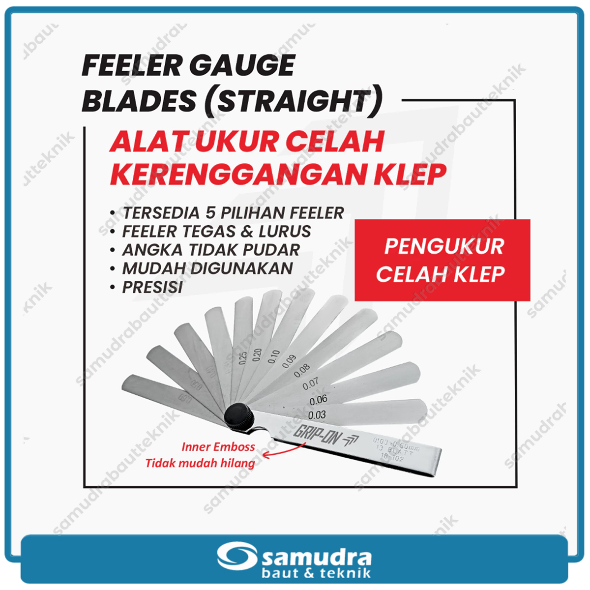 GRIPON 18-102 Feeler Gauge 13 Blades