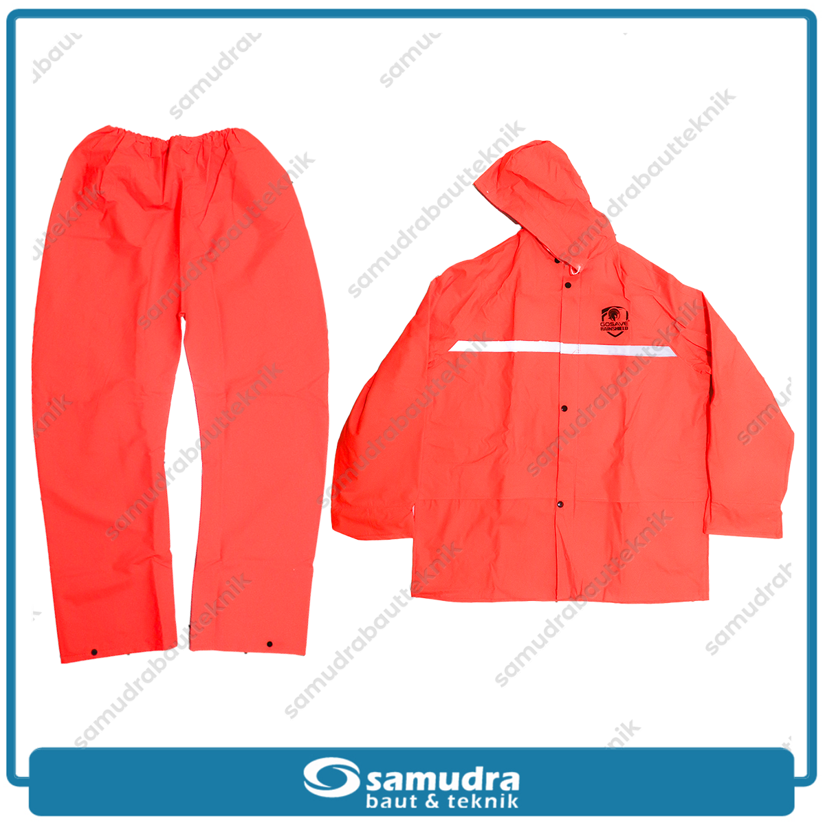 GOSAVE RAINSHIELD 2S Jas Hujan Baju Celana (XL) Oranye