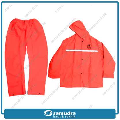 GOSAVE RAINSHIELD 2S Jas Hujan Baju Celana (XL) Oranye
