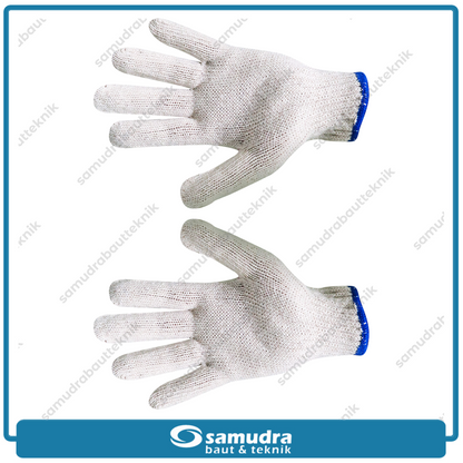 GOSAVE 1 Lusin Sarung Tangan Katun 5 Benang - Per Pasang