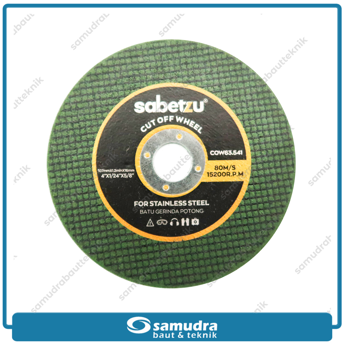 SABETZU COW63.541 Mata Gerinda Potong Besi 4" / Cutting Wheel