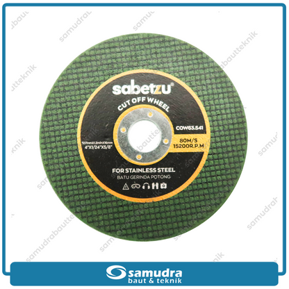 SABETZU COW63.541 Mata Gerinda Potong Besi 4" / Cutting Wheel
