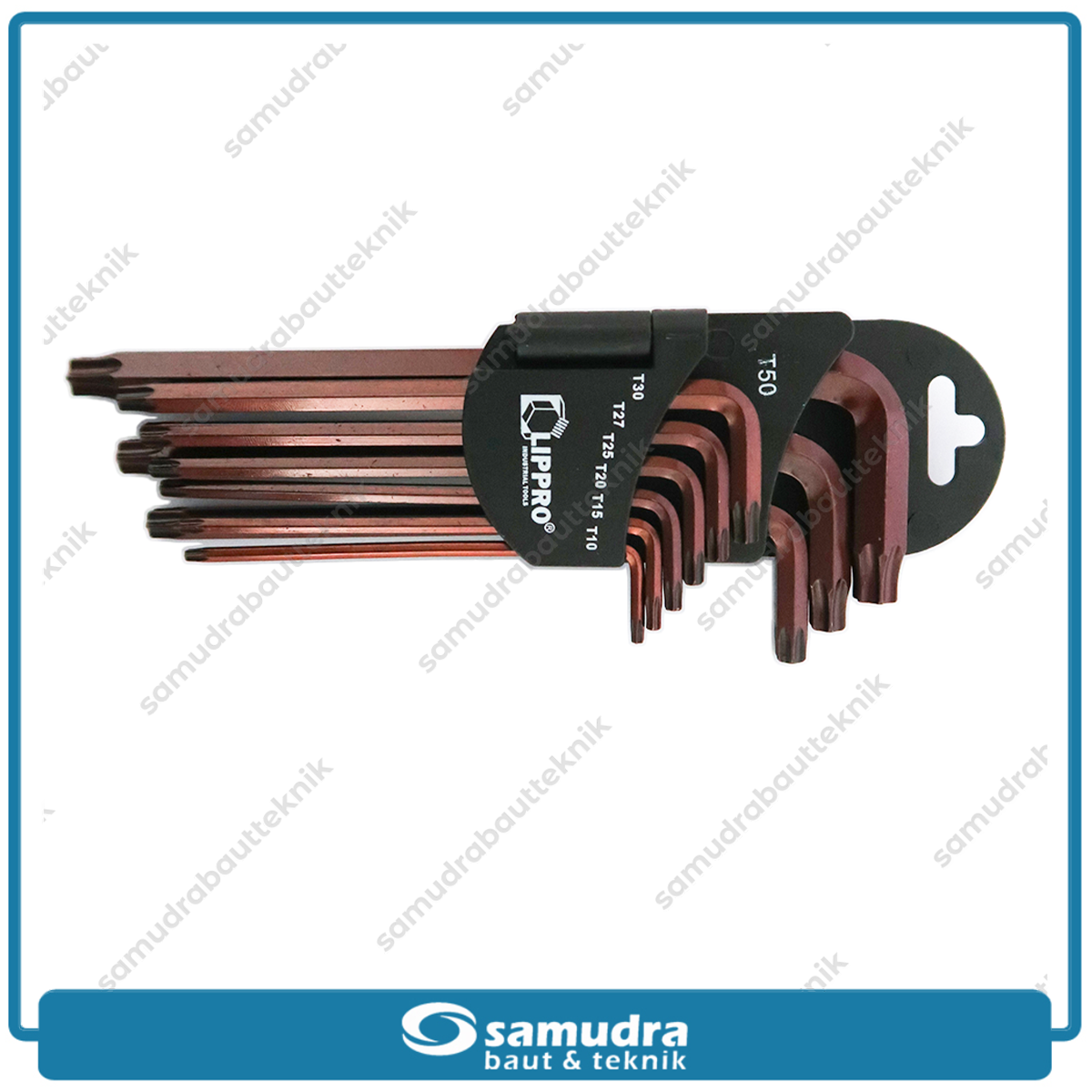 LIPPRO 163LS Kunci L Set Panjang Long Bintang 9 pcs T10-T50
