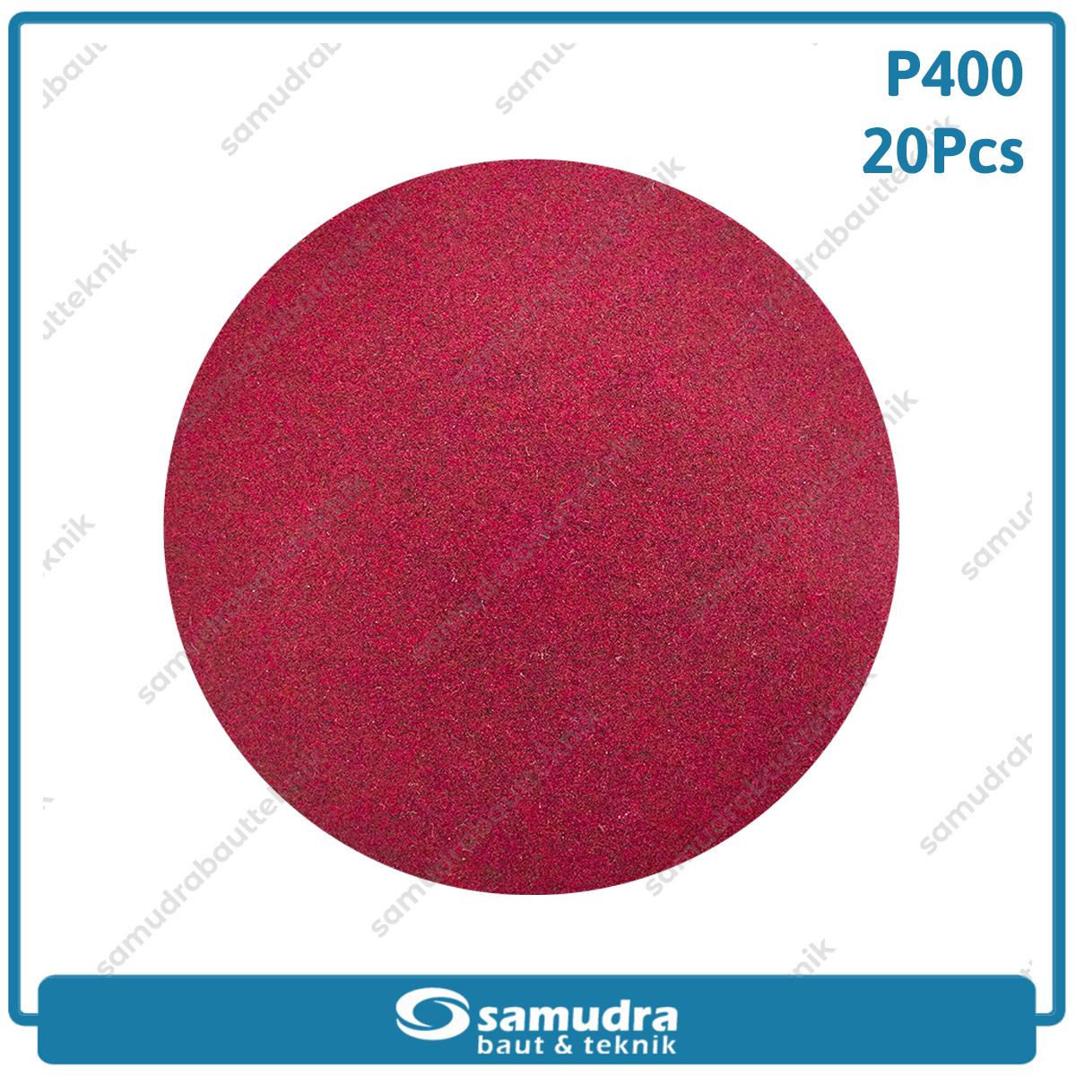 MST 20 pcs No. 400 Amplas Bulat Velcro Tempel Mata Gerinda Disc 4 Inch