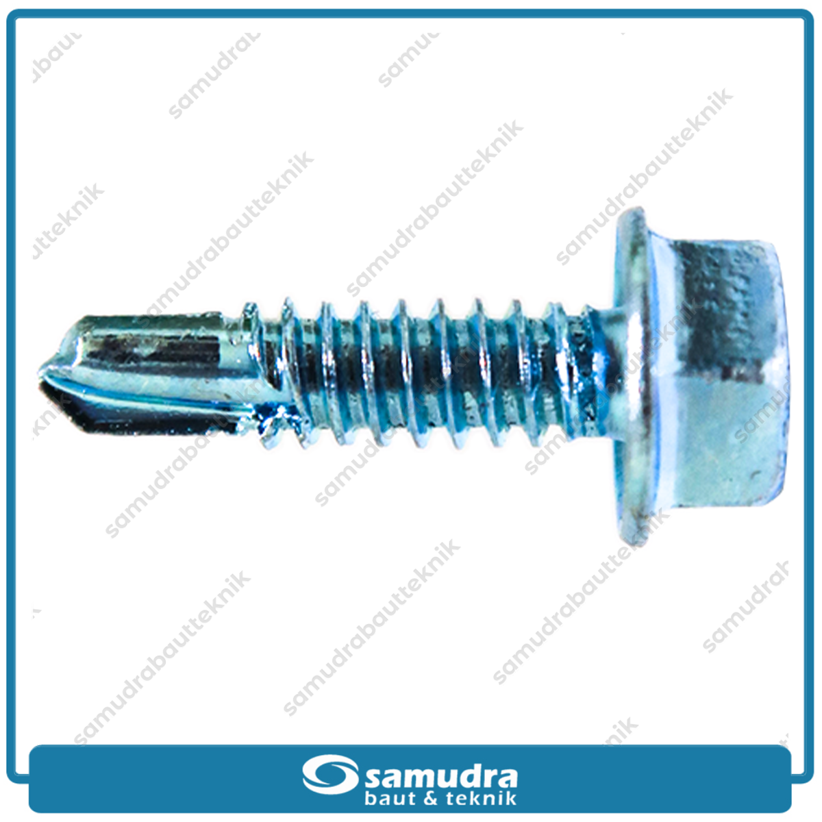 LION 5.000 pcs Sekrup Baja Ringan 10 x 19 Baut Roofing Putih 3/4 SDS Self Drilling Screw