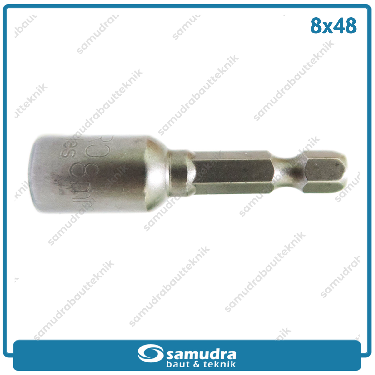 LIPPRO Set 5 pcs Kunci Roofing 8 x 48 Magnetic Hex Nut Mata Bor Baut
