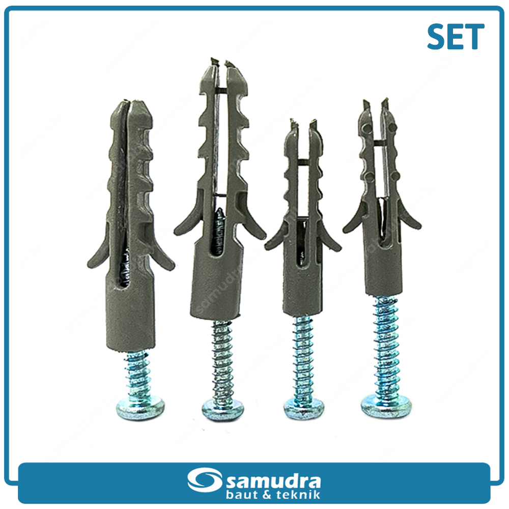 SMD 50 pcs Sekrup Fisher Set S6 S8 Lancip Besar