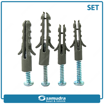 SMD 50 pcs Sekrup Fisher Set S6 S8 Lancip Besar