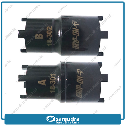 GRIPON 18-305 Kunci Mahkota Tipe Set 2 pcs A&B / Double Crown Socket