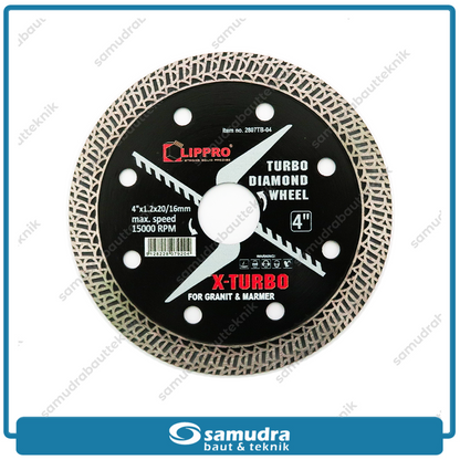 LIPPRO 2807TB-04 Mata Potong Keramik Turbo 4" / Diamond Wheel X-Turbo