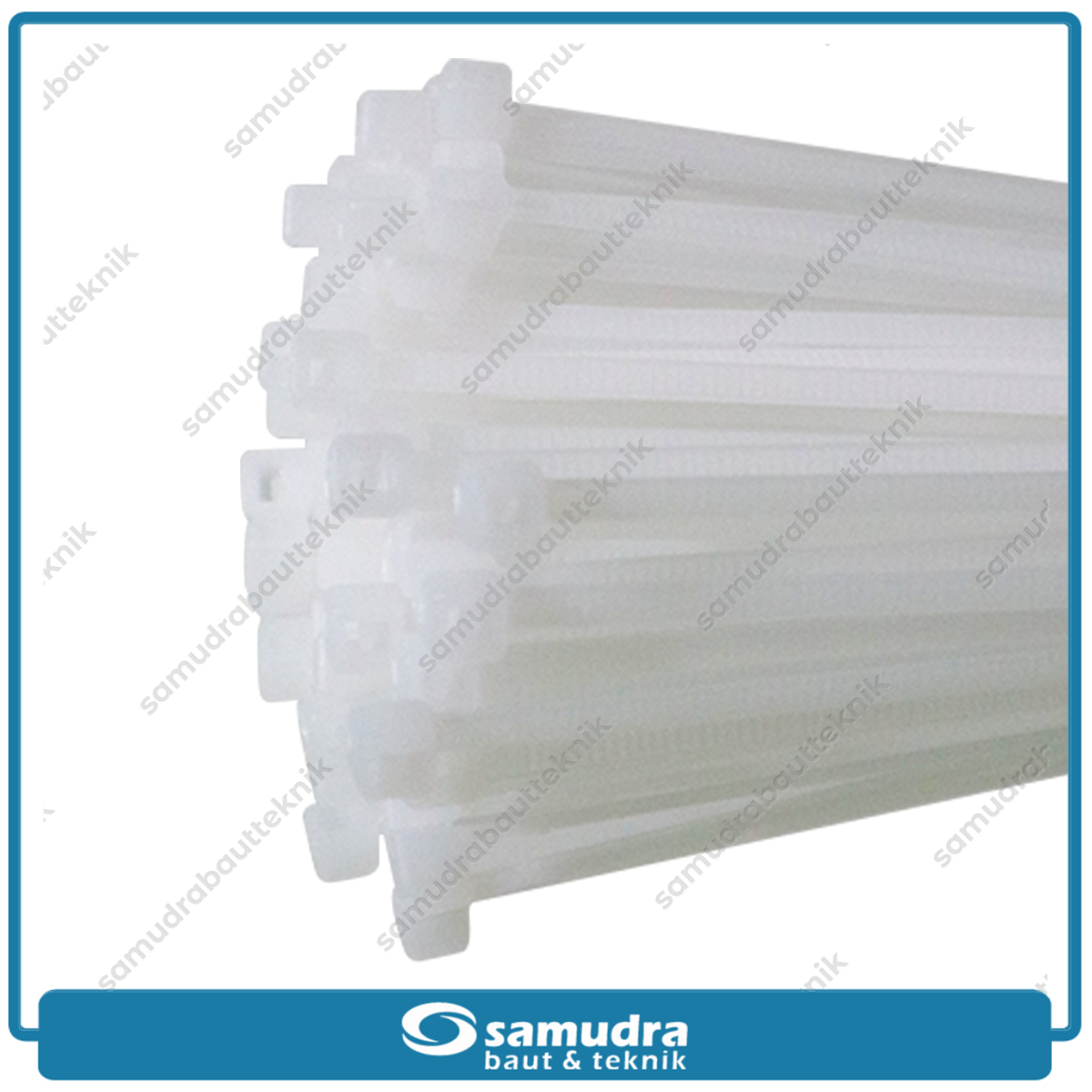 Paket 10 set JP Kabel Ties 2.5 x 200 mm Putih