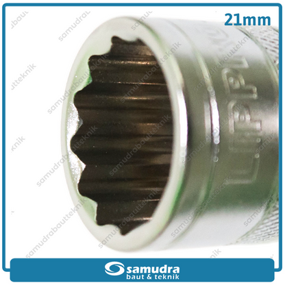LIPPRO 3126M-21 Mata Sok 1/2" 12PT 21 mm