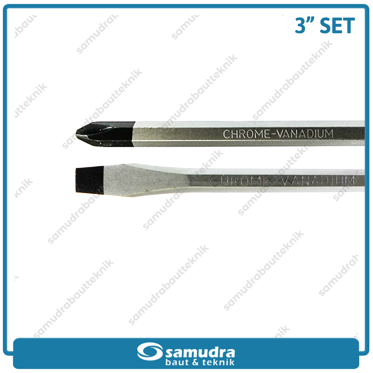 PAKET GRIP ON Obeng Tembus 3" Plus Minus