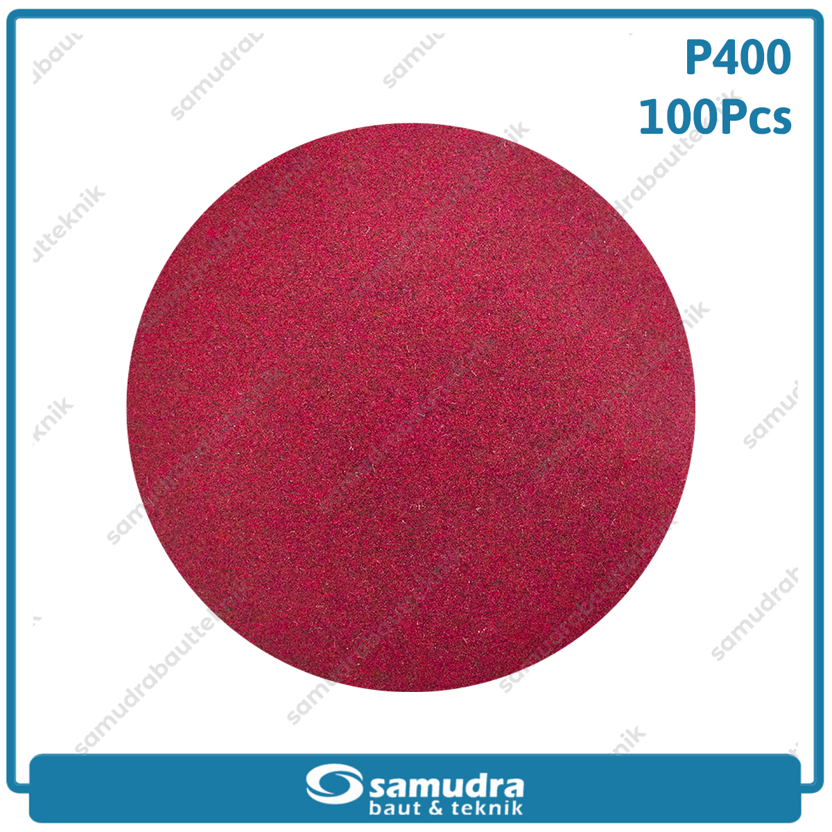 MST 100 pc No. 400 Amplas Bulat Velcro Tempel Mata Gerinda Disc 4 Inch