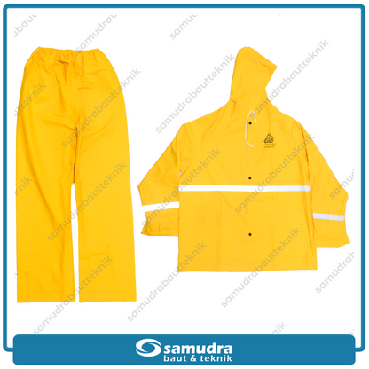 GOSAVE SAMUDRA 2S Jas Hujan Baju Celana (XXL) Kuning