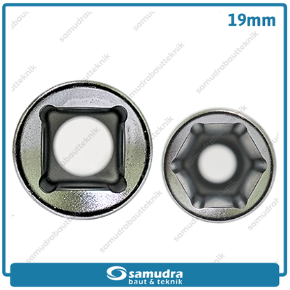 LIPPRO 3230M-19 Mata Sok Panjang 1/2" 6PT 19 mm / Deep Socket