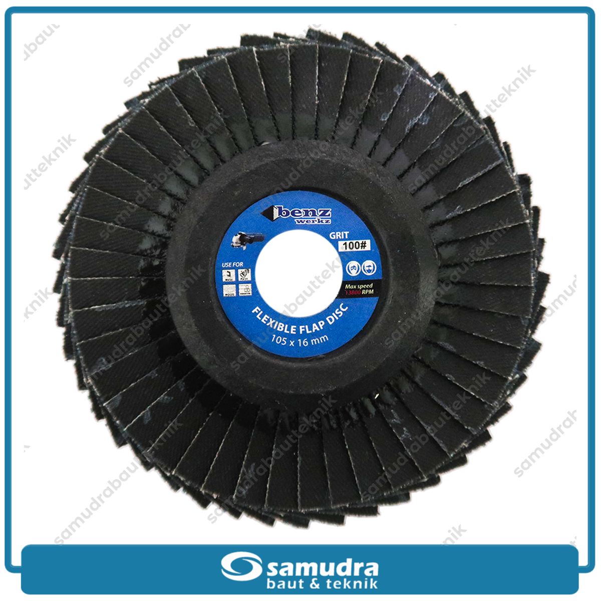BENZ Flexible Flap Disc 4" Blue Color No. 100