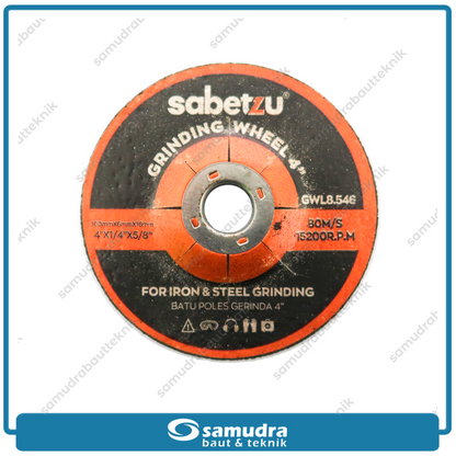 SABETZU COW6.551 Mata Gerinda Poles Besi 4" / Grinding Wheel
